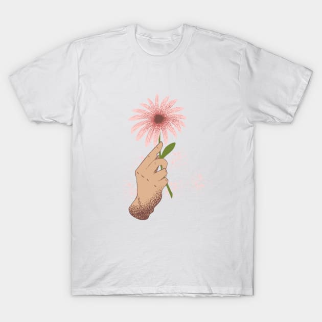 Delicate Petals T-Shirt by Nahlaborne